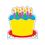 Trend Enterprises T-72032 Note Pad Birthday Cake 50 Sht 5X5 Acid-Free, Price/EA