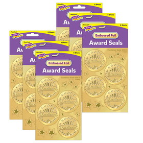 TREND T-74003-6 Award Seal Excellence Gold (6 PK)