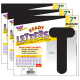 TREND T-79411-3 Ready Letters 7In Black, Uppercase Billboard Font (3 PK)