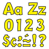Trend Enterprises T-79743 Ready Letter 4 Inch Playful Yellow Uppercase & Lowercase Combo