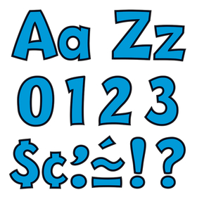 Trend Enterprises T-79744 Ready Letter 4 Inch Playful Blue Uppercase & Lowercase Combo