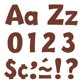 Trend Enterprises T-79745 Chocolate 4In Playful Combo Ready Letters
