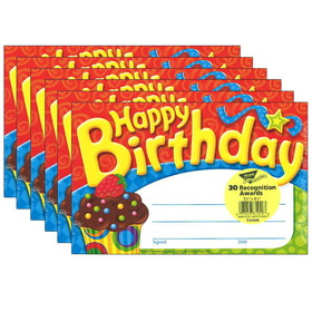 TREND T-81049-6 Happy Birthday Bake Shop, Recognition Awards (6 PK)