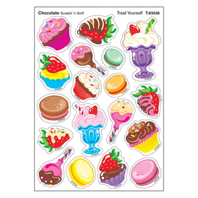Trend Enterprises T-83038 Treat Yourself/Choc Shapes Stinky Stickers