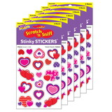 TREND T-83040-6 Sweet Hearts/Cherry Shapes, Stinky Stickers (6 PK)