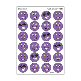 Trend Enterprises T-83205 Stinky Stickers Purple Smiles/Grape