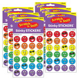 TREND T-83208-6 Stinky Stickers Colorful, Smiles (6 PK)