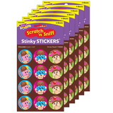 TREND T-83304-6 Scoop Squad/Chocolate, Stinky Stickers (6 PK)