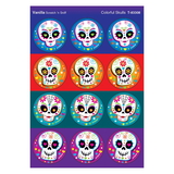 Trend Enterprises T-83308 Colorful Skulls/Vanilla Stinky Stickers