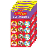 TREND T-83315-6 Holiday Pals/Peppermint, Stinky Stickers (6 PK)