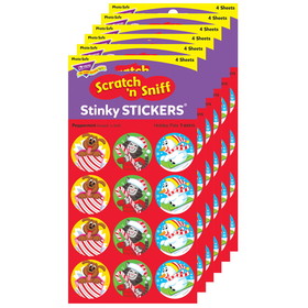 TREND T-83315-6 Holiday Pals/Peppermint, Stinky Stickers (6 PK)