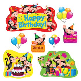 Trend Enterprises T-8341 Monkey Mischief Birthday Bb Set