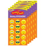 TREND T-83433-6 Emoji Cheer Stinky Stickers, Large (6 PK)