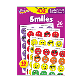 Trend Enterprises T-83903 Stinky Stickers Smiles 432/Pk Variety Pk Acid-Free