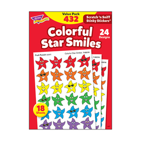 Trend Enterprises T-83904 Stinky Stickers Smiley Stars 432/Pk Variety Acid-Free Pk