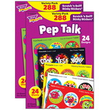 TREND T-83920-2 Pep Talk Stinky Stickers, Scratch N Sniff Variety Pk (2 PK)