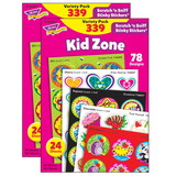 TREND T-83921-2 Kid Zone Stinky Stickers, Scratch N Sniff Variety Pk (2 PK)