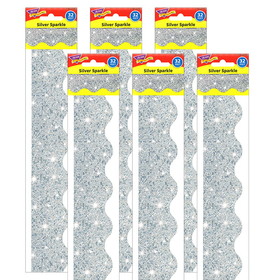 TREND T-91408-6 Trimmer Silver Sparkle (6 PK)