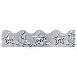 Trend Enterprises T-92682 Silver Stars Terrific Trimmers I Heart Metal
