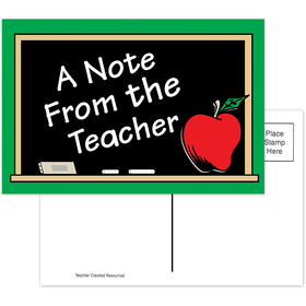 Teacher Created Resources TCR1202 A Note From The Teacher 30Pk Postcards 4X6
