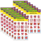 Teacher Created Resources TCR1258-12 Stickers Valentines Day (12 PK)