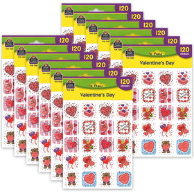 Teacher Created Resources TCR1258-12 Stickers Valentines Day (12 PK)
