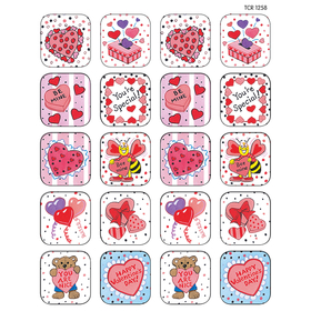 Teacher Created Resources TCR1258 Stickers Valentines Day