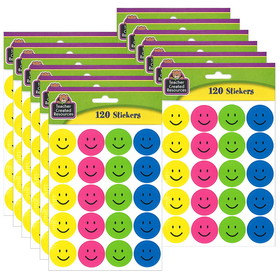Teacher Created Resources TCR1274-12 Happy Faces Stickers (12 PK)