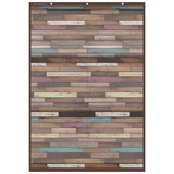 Teacher Created Resources TCR20326 Reclaimed Wood Large 6 Pocket Chart