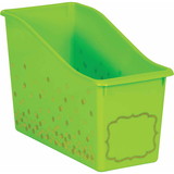 Teacher Created Resources TCR20337 Lime Confetti Plastic Book Bin