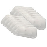 Teacher Created Resources TCR20342-12 Clear Plastic Storage Bin, Lid Small (12 EA)