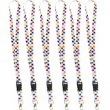 Teacher Created Resources TCR20350-6 Colorful Paw Print Lanyard (6 PK)