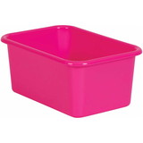 Teacher Created Resources TCR20384 Pink Small Plastic Storage Bin