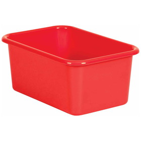 Teacher Created Resources TCR20385 Red Small Plastic Storage Bin