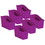Teacher Created Resources TCR20389-6 Purple Plastic Book Bin (6 EA)