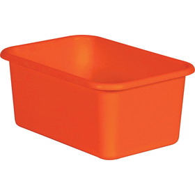 Teacher Created Resources TCR20394 Orange Small Plastic Storage Bin