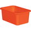 Teacher Created Resources TCR20394 Orange Small Plastic Storage Bin, Price/Each