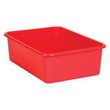 Teacher Created Resources TCR20404 Red Large Plastic Storage Bin