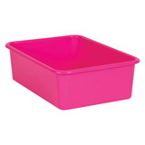 Teacher Created Resources TCR20408 Pink Large Plastic Storage Bin