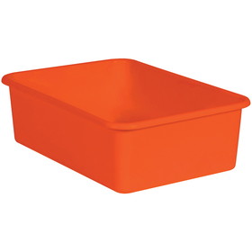 Teacher Created Resources TCR20412 Orange Large Plastic Storage Bin
