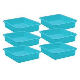 Teacher Created Resources TCR20435-6 Teal Large Plastic Letter, Tray (6 EA)