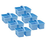 Teacher Created Resources TCR20446-6 Light Blue Plastic Storage, Caddy (6 EA)