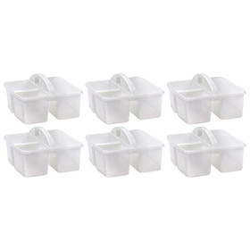 Teacher Created Resources TCR20455-6 Clear Plastic Storage Caddy (6 EA)