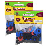 Teacher Created Resources TCR20618-2 Magnetic Foam Uppercase, Letters 40 Per Ct (2 PK)