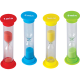 Teacher Created Resources TCR20663 Small Sand Timers Combo Pack 1 Each - Of 1 2 3 5 Minute Timers