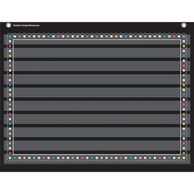 Teacher Created Resources TCR20774 Chalkboard Brights 10 Pocket 17X22