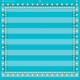 Teacher Created Resources TCR20780 Light Blue Marquee 7 Pocket 28X28
