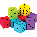 Teacher Created Resources TCR20808 20 Pack Foam Colorful Dice