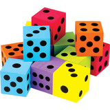 Teacher Created Resources TCR20809 12 Pack Foam Colorful Large Dice