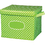 Teacher Created Resources TCR20820 Lime Polka Dots Storage Bin W/ Lid